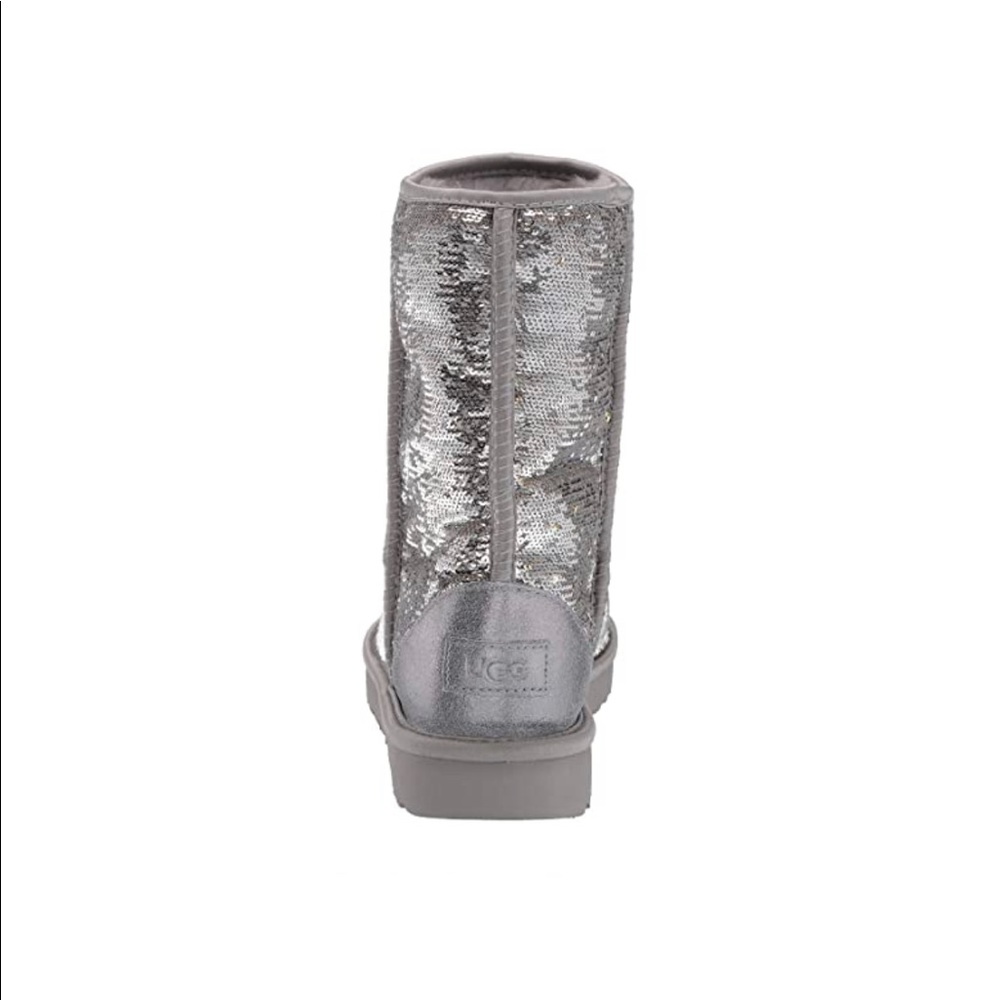 UGG Silver Gold Classic Short Flip Sequin Cosmos - Picture 12 of 15